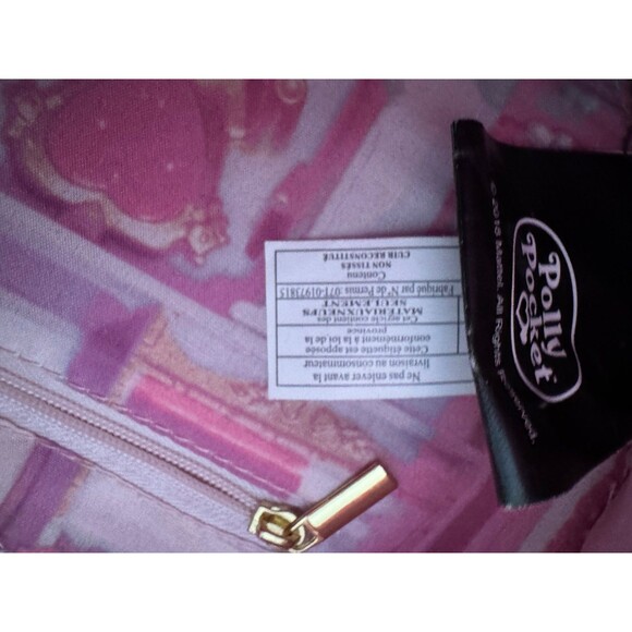 POLLY POCKET PINK QUILTED HEART CROSSBODY BAG nwot - Picture 9 of 9